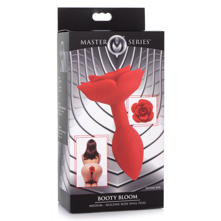 Booty Bloom Silicone Rose Anal Plug - Medium