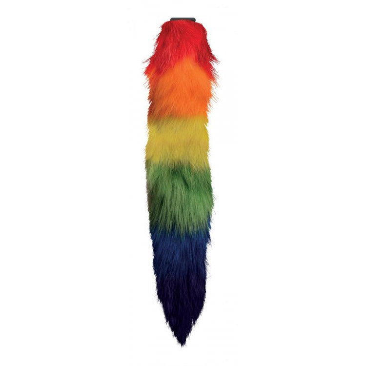 Interchangeable Rainbow Fox Tail