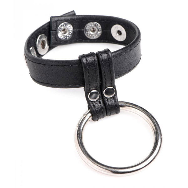 Strict Leather Steel Cock and Ball Ring