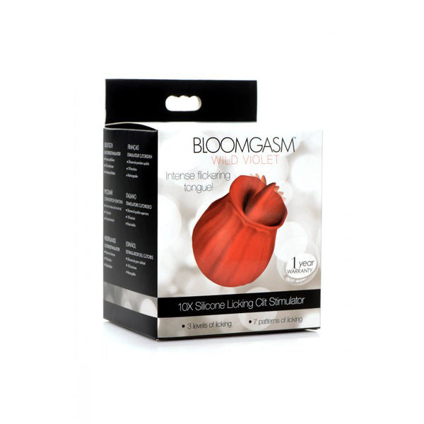 Bloomgasm Wild Violet 10X Licking Stimulator - Red