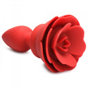 Booty Sparks 28X Silicone Vibrating Rose Anal Plug w/ Remote - Small