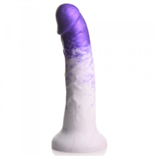 Real Swirl Realistic Silicone Dildo - Purple