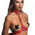 Strict Red Female Chest Harness - M/L