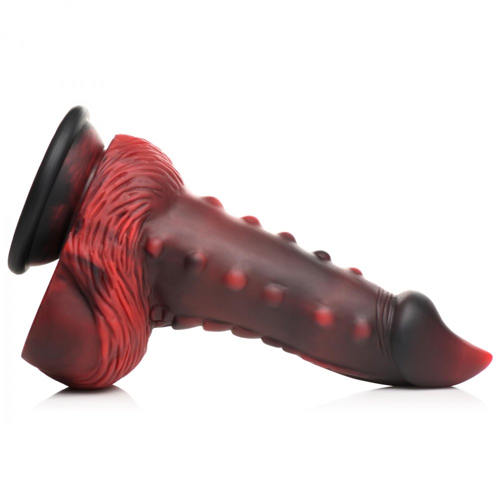 Lava Demon Thick Nubbed Silicone Creature Dildo