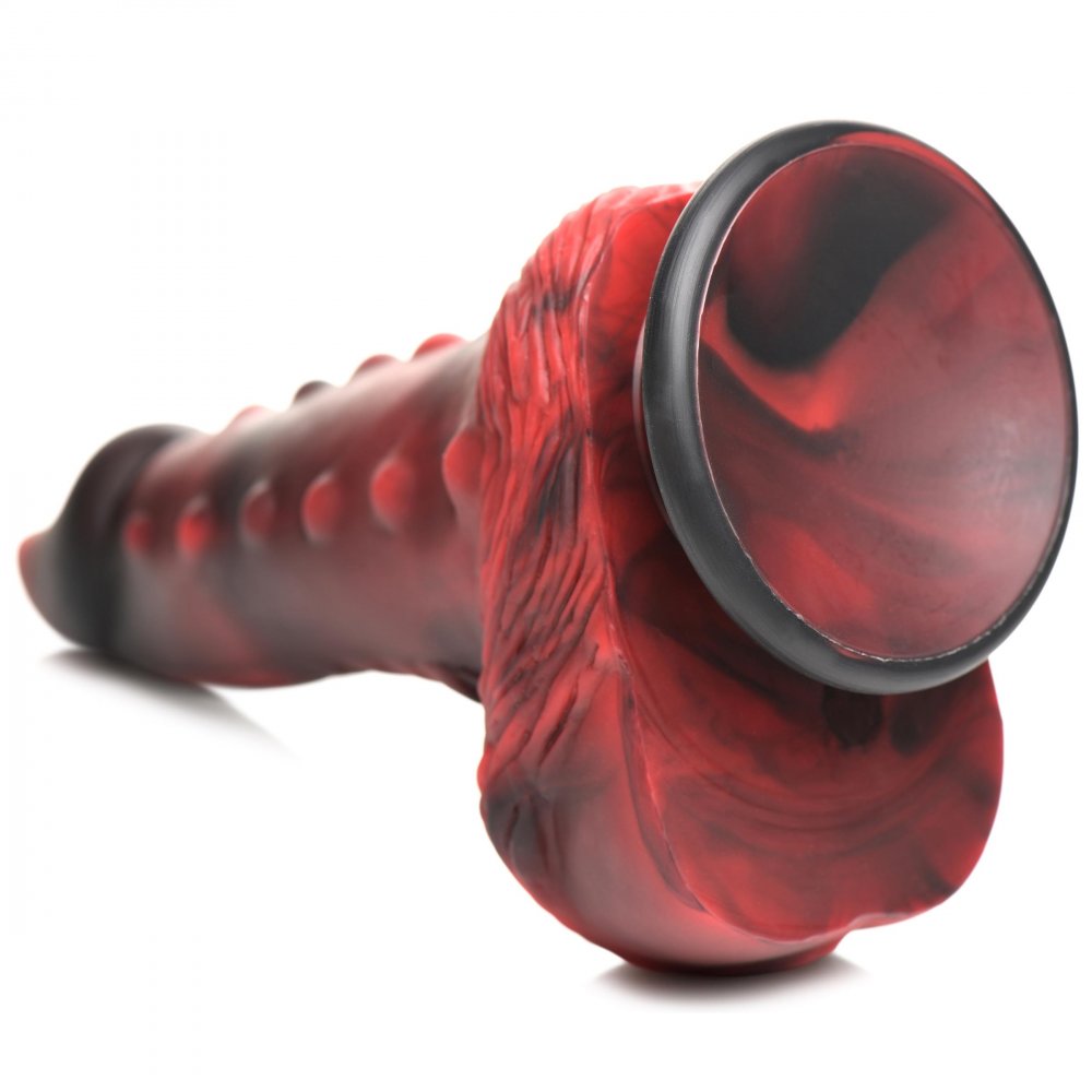 Lava Demon Thick Nubbed Silicone Creature Dildo