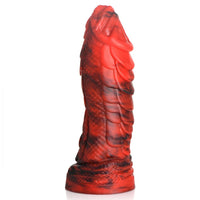 Fire Dragon Red Scaly Silicone Creature Dildo