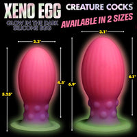 Xeno Egg Glow in the Dark Silicone Cock