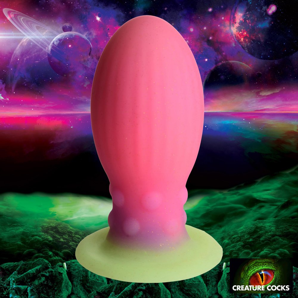 Xeno Egg Glow in the Dark Silicone Cock