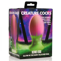 Xeno Egg Glow in the Dark Silicone Cock