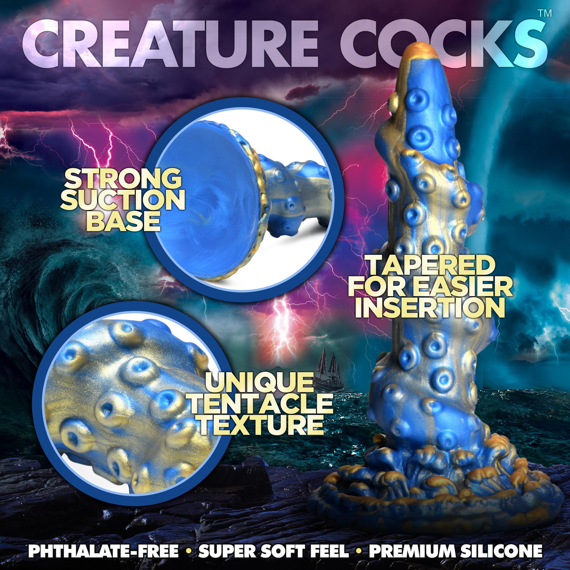 Lord Kraken Tentacled Silicone Creature Dildo