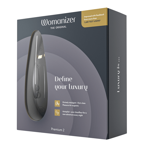 Womanizer Premium Clitoral Stimulator - Black/Gold