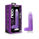 Neo Elite Encore 8 Inch Vibrating Dildo - Purple