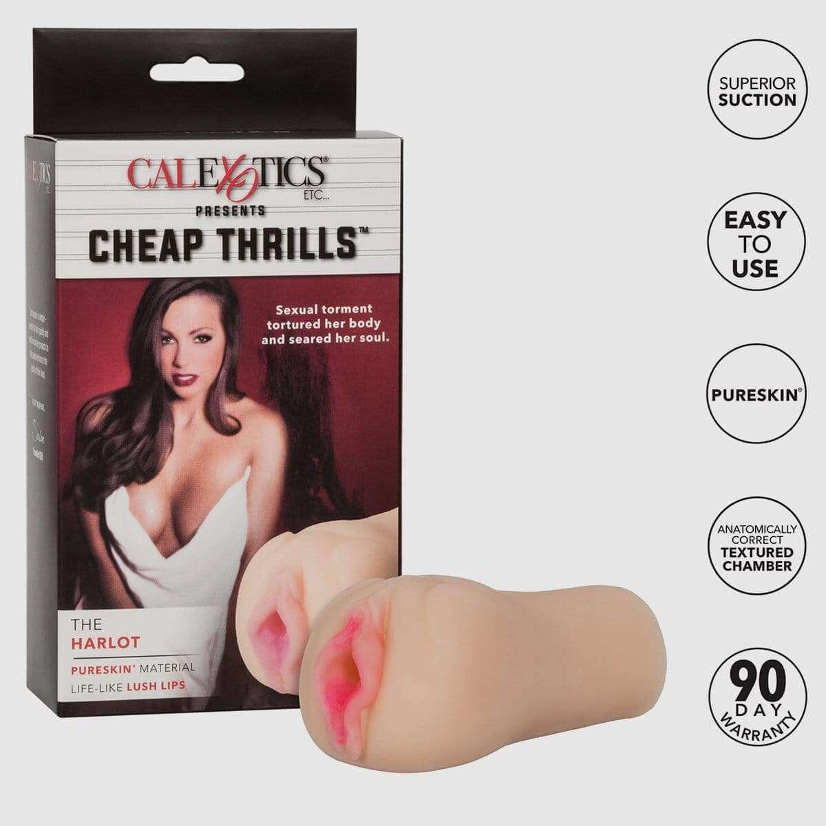 CalExotics Cheap Thrills The Harlot PureSkin Stroker