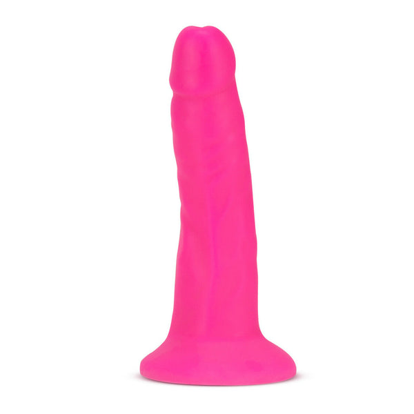 Neo Elite 6 Inch Silicone Dual Density Cock - Neon Pink