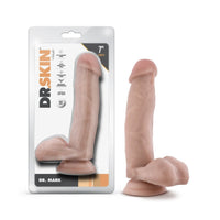 7 Inch Dildo With Balls - Beige