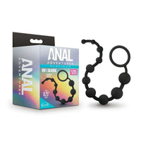 Silicone 10 Anal Beads - Black