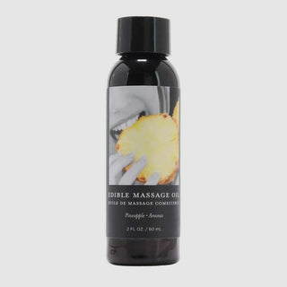 Earthly Body Edible Massage Oil - Pineapple, 2oz/60ml