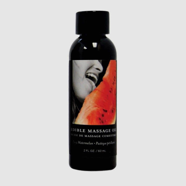 Earthly Body Edible Massage Oil - Watermelon, 2oz/60ml