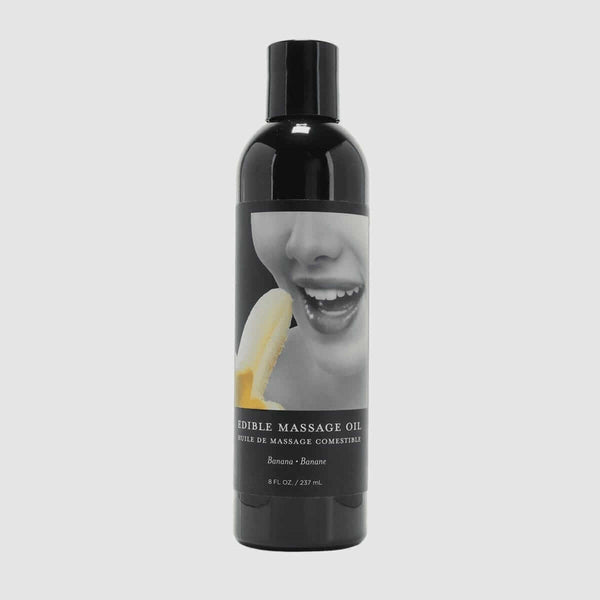 Earthly Body Edible Massage Oil - Banana, 8oz/236ml