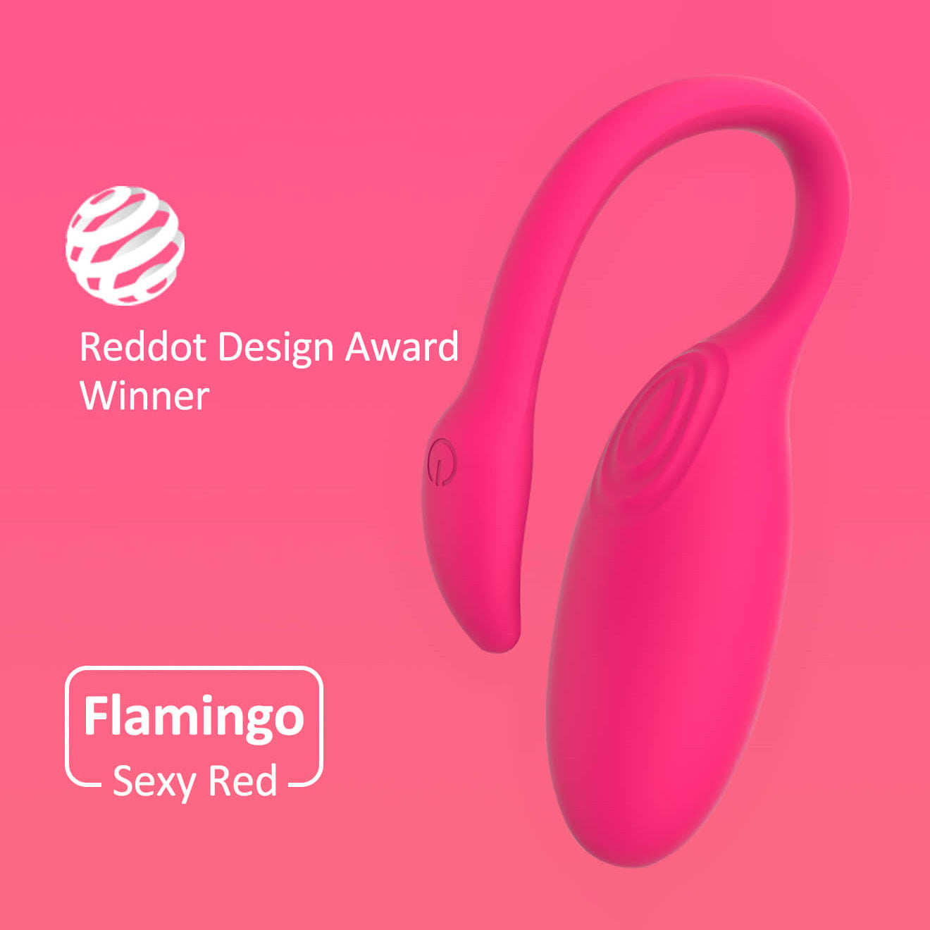 1-Flamingo Magic Motion App Controlled Wearable Vibrator - Pink