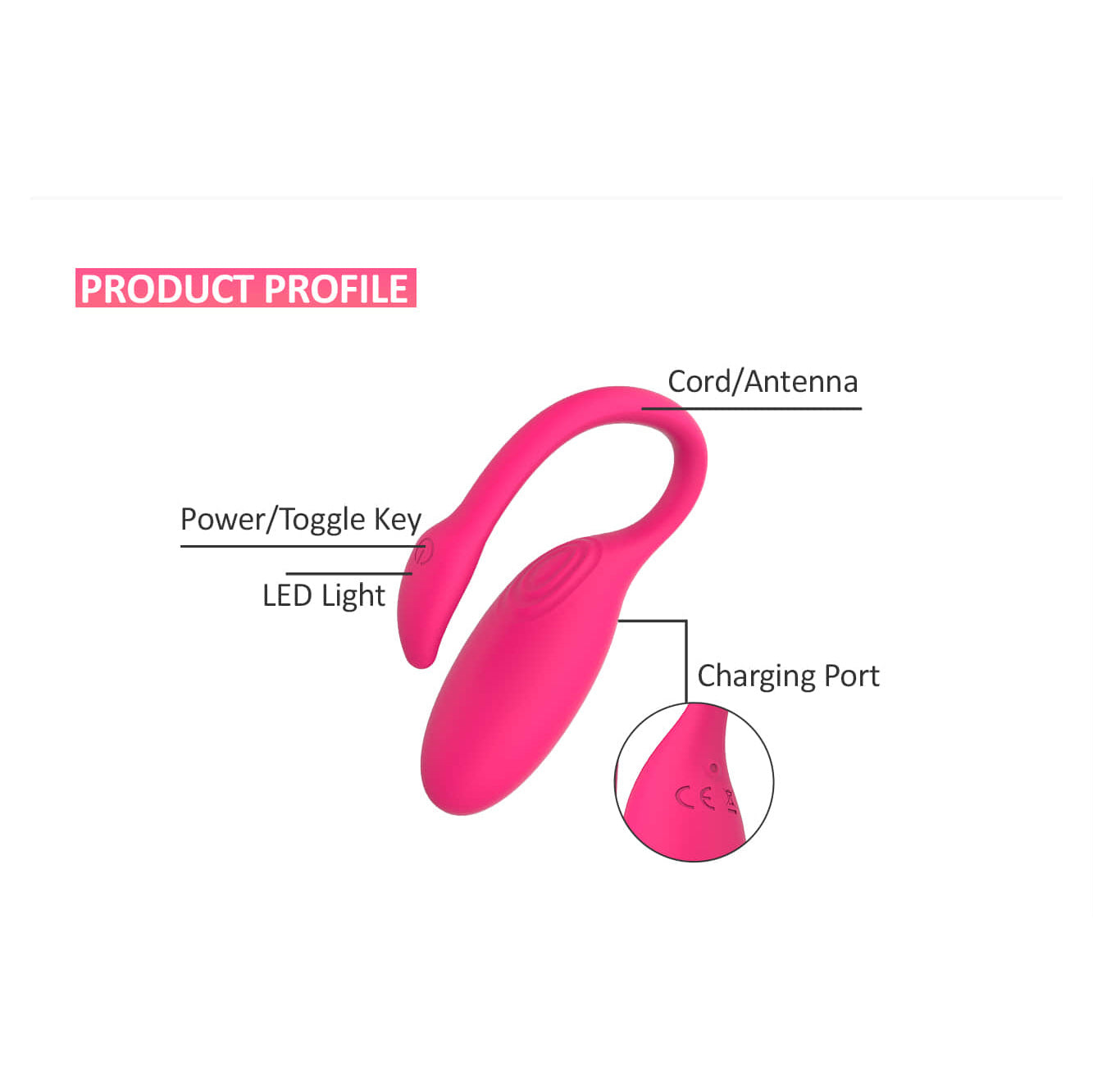 1-Flamingo Magic Motion App Controlled Wearable Vibrator - Pink