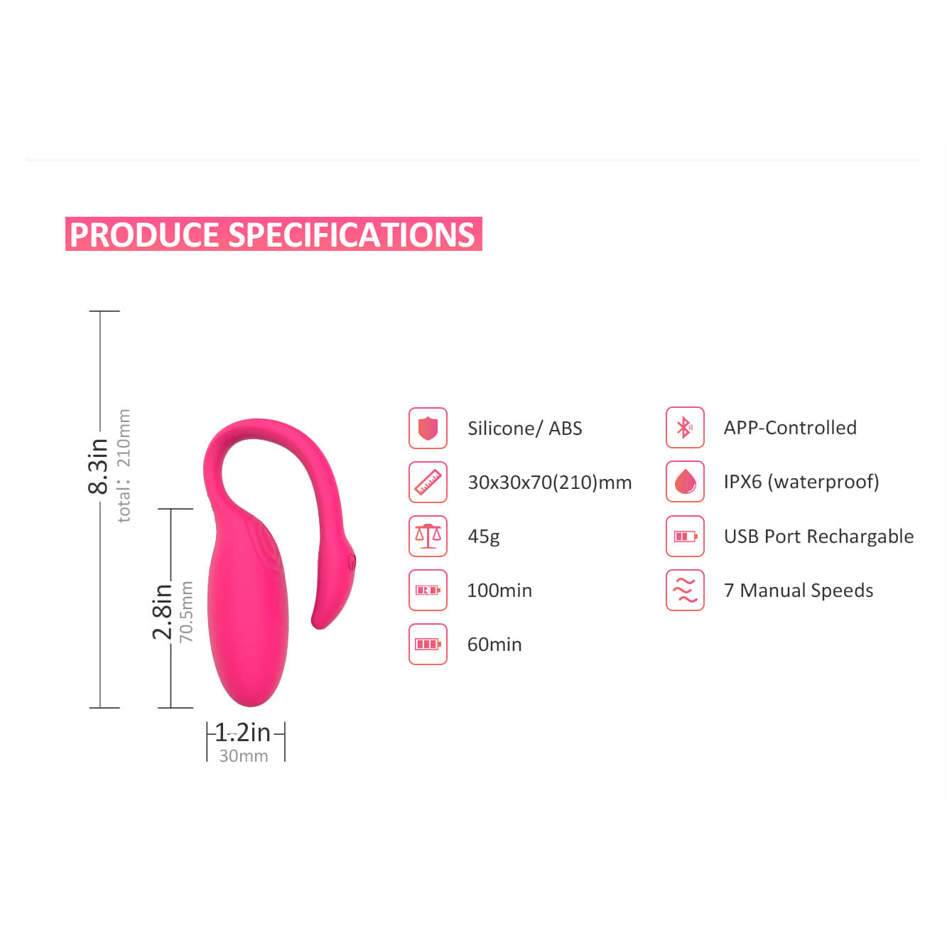 1-Flamingo Magic Motion App Controlled Wearable Vibrator - Pink