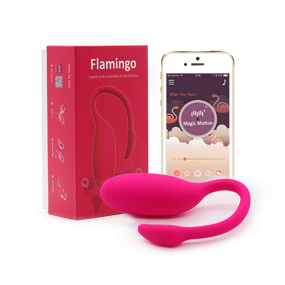 1-Flamingo Magic Motion App Controlled Wearable Vibrator - Pink