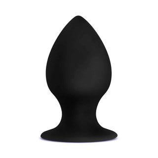 Silicone Anal Stout Plug - Medium, Black