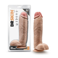 Mr. Mister 10.5 Inch Dildo with Balls - Beige