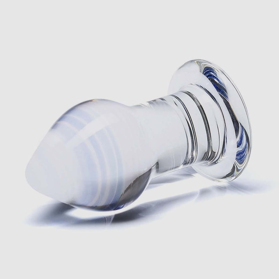 Glas - Amethyst Rain Butt Plug - Clear