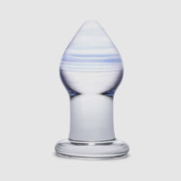 Glas - Amethyst Rain Butt Plug - Clear