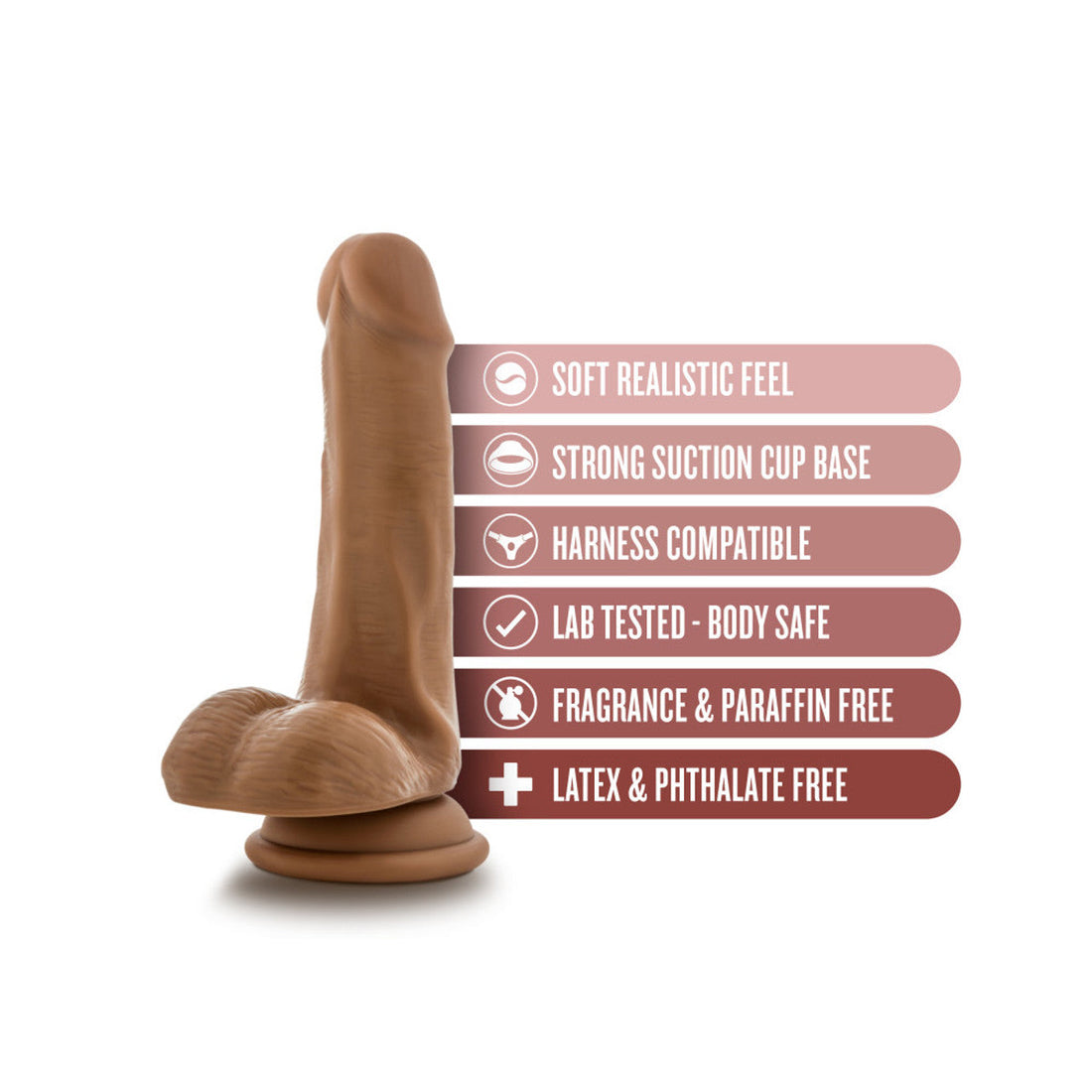 Dr. Jeffrey 6.5 Inch Dildo With Balls - Tan