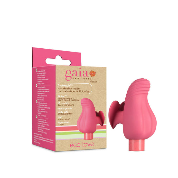 Gaia Eco Love Mini Finger Vibrator - Coral