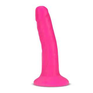Neo Elite 6 Inch Silicone Dual Density Cock - Neon Pink