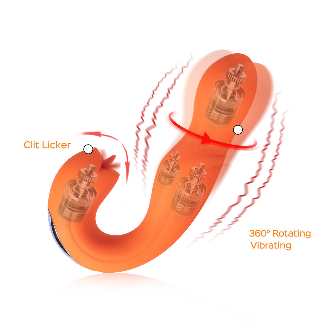 Joi Rotating Head G-spot Vibrator & Clit Licker Joi Rotating Head G-spot Vibrator & Clit Licker