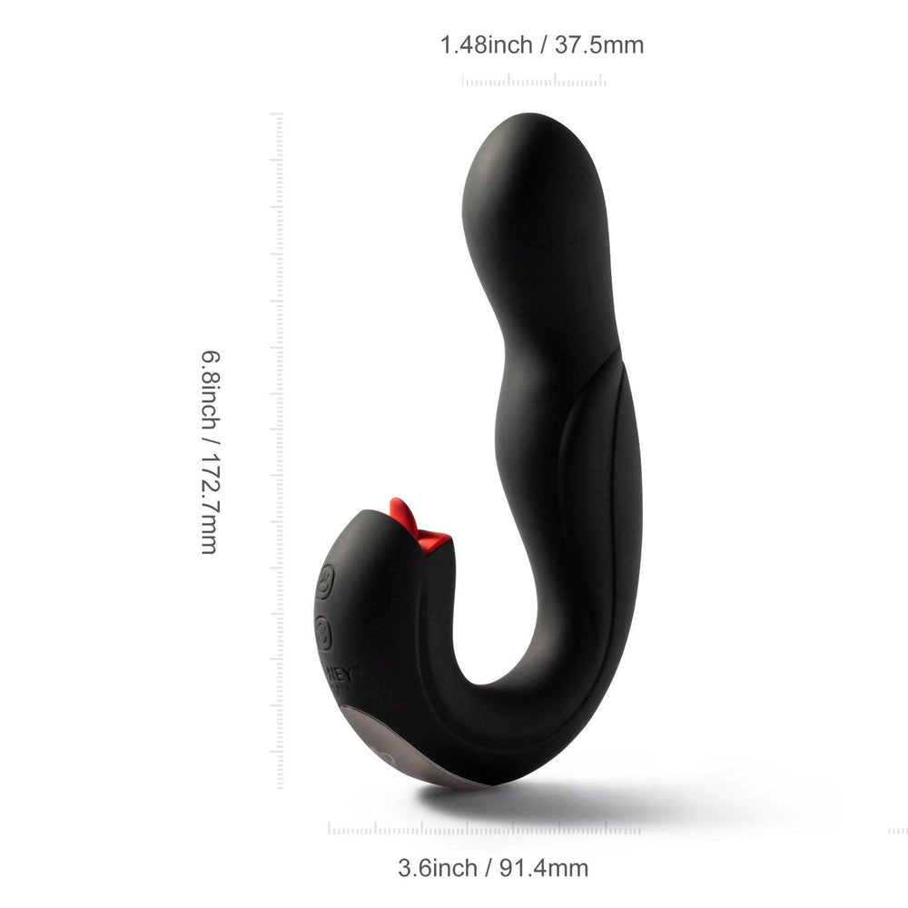 JOI PRO Remote Control Rotating Head G-spot Vibrator & Clit Licker