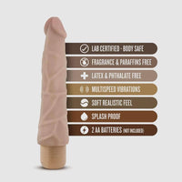 Dr. Skin - Cock Vibe 19 Inch Vibrating Cock - Beige