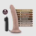 Dr. Skin - Dr. Dave - 7 Inch Vibrating Cock with Suction Cup - Vanilla