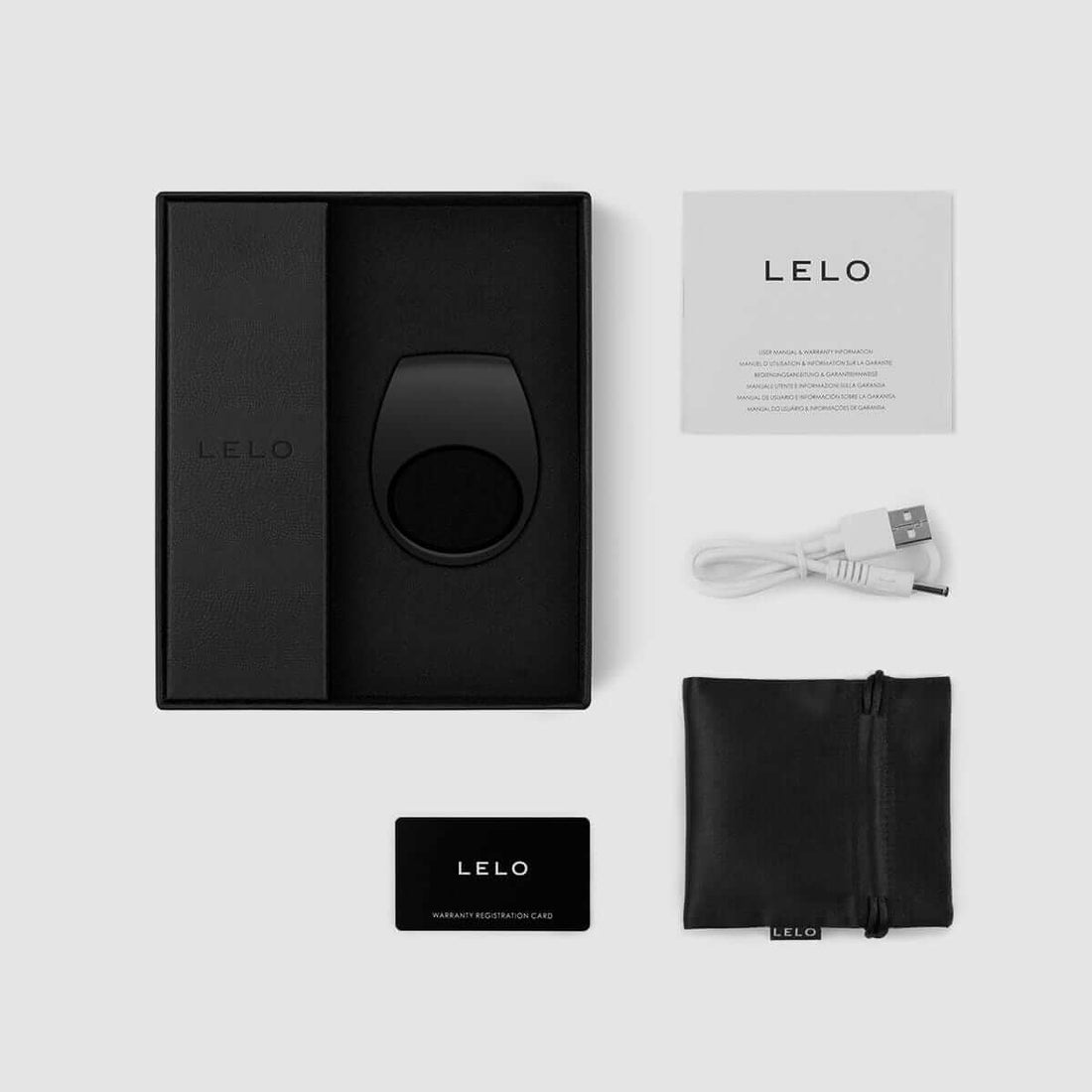 Lelo TOR 2 Vibrating Couples Ring - Black