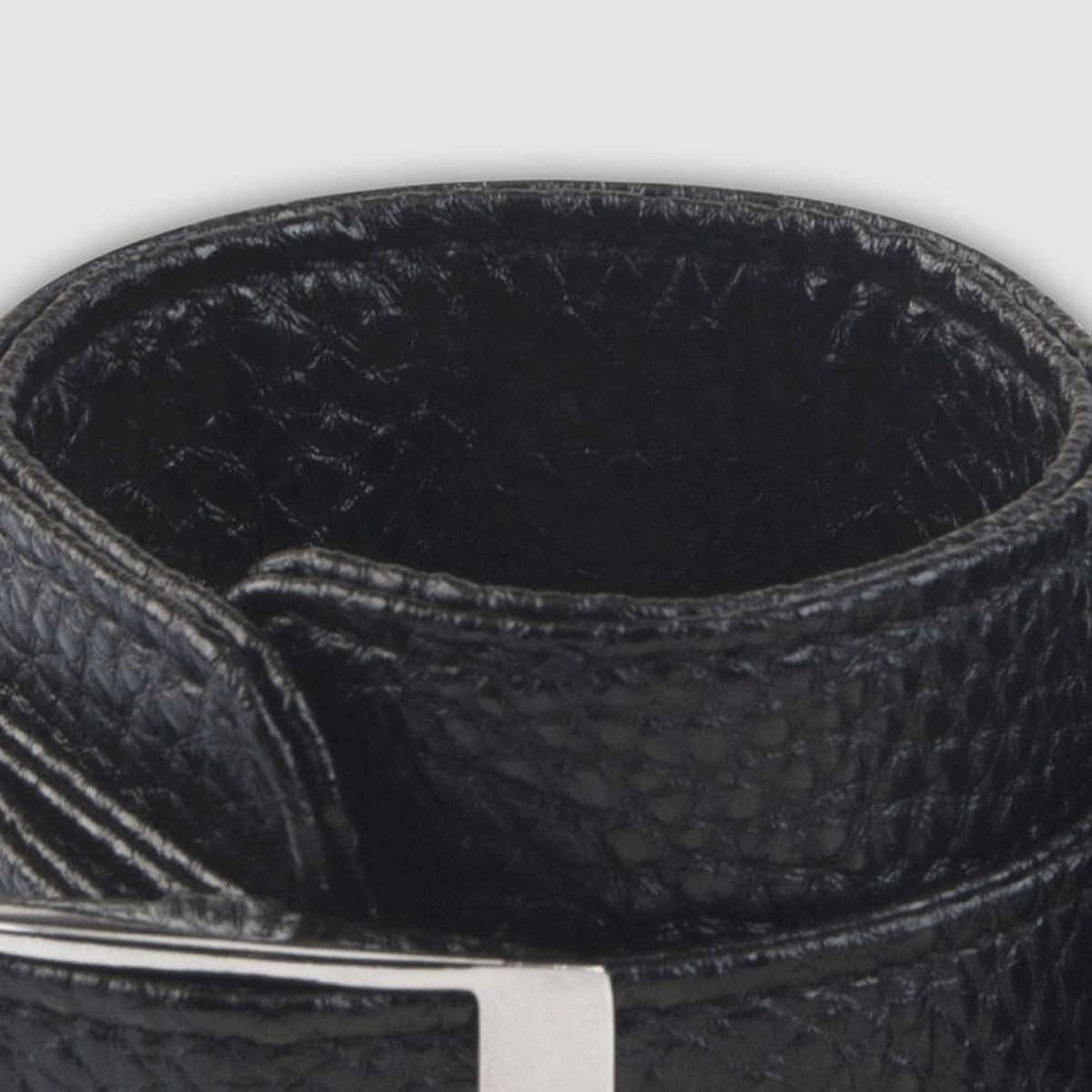 Lux Fetish Unisex Leatherette Cuffs - Black