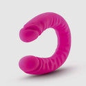 Ruse 18 inch Silicone Slim Double Dong - Hot Pink