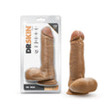 Dr. Skin 7.25 Inch Dildo With Balls - Tan