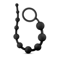 Silicone 10 Anal Beads - Black