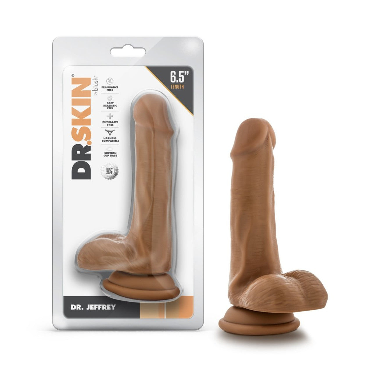 Dr. Jeffrey 6.5 Inch Dildo With Balls - Tan