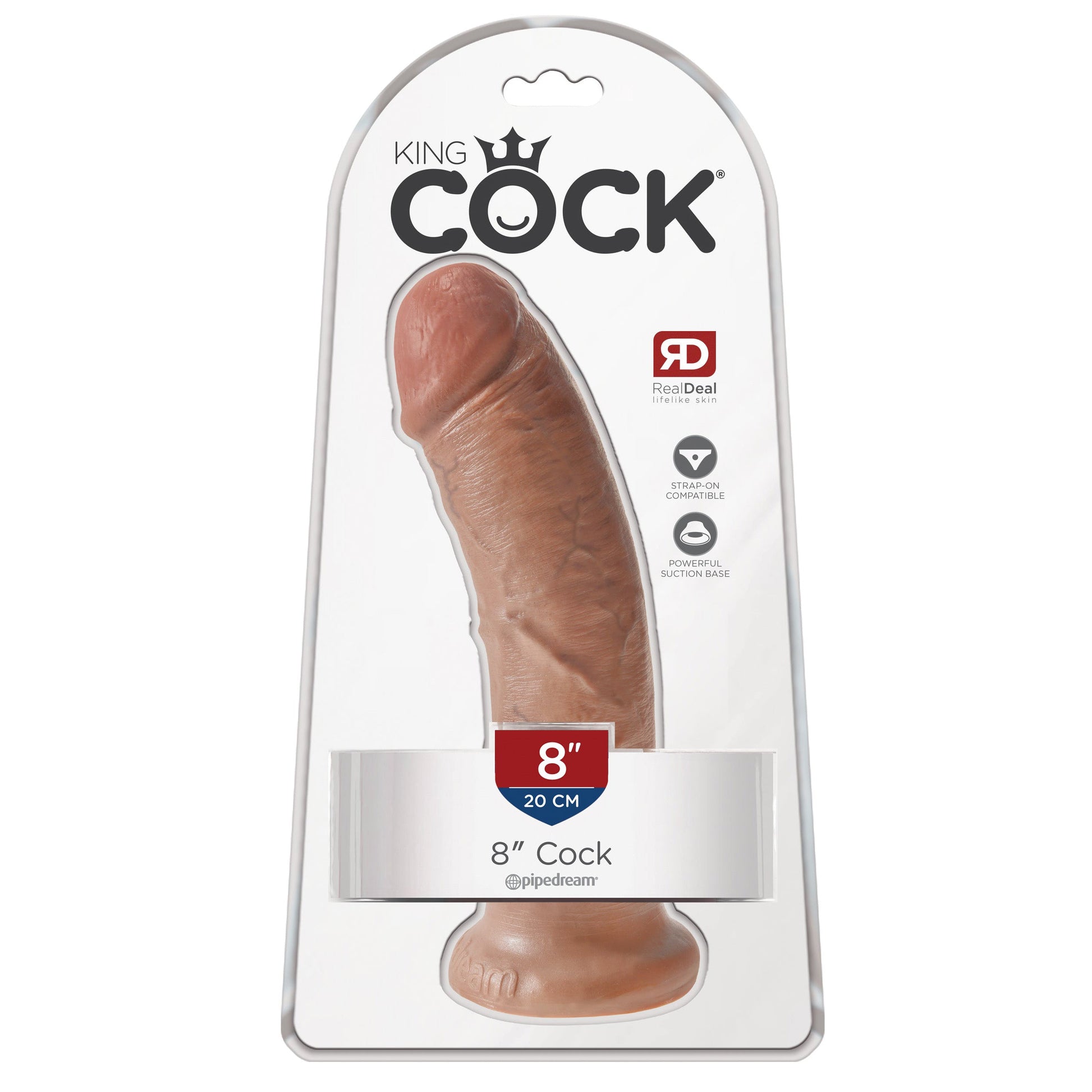 King Cock 8" Cock - Tan