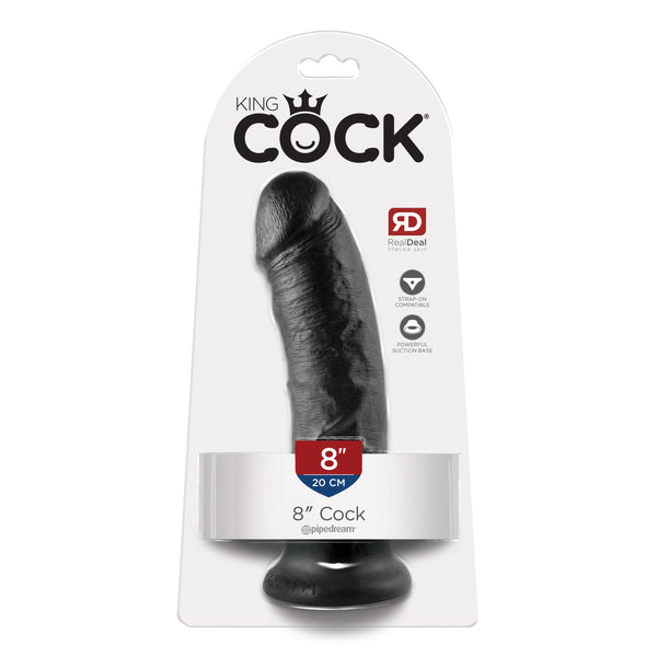 King Cock 8" Cock - Black