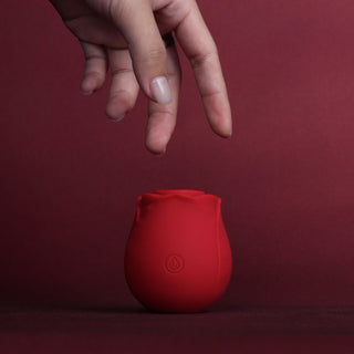 Buy red Portable Rose Clitoris Sucking Vibrator