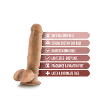 7 Inch Dildo With Balls - Tan