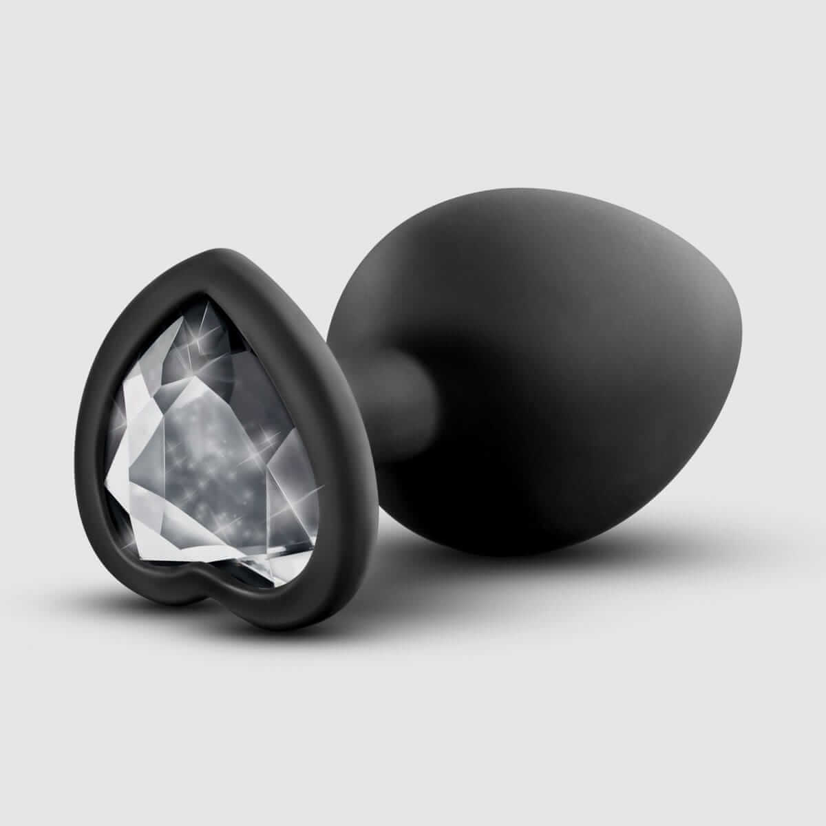 Temptasia Bling Jewel Silicone Plug - Black, Medium