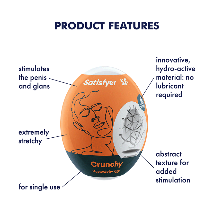 Satisfyer Masturbator Egg - Crunchy